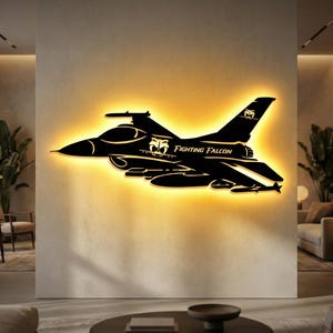 F-16 Fighting Falcon Jet Silhouette SVG | Military Aircraft Vector Art (Digital Download)
