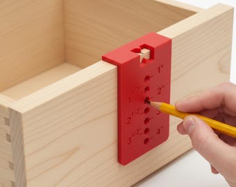 Gabarit de perçage pour bouton de tiroir | Modèle de centre de matériel | Repère de 1 à 4 pouces | Guide d'installation des poignées d'armoires et de tiroirs