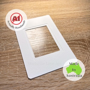 ACEO Custom Cut Trading Card Mat Board To Fit 4x6 Frame