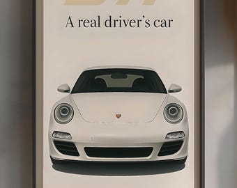 Porsche 911 Art Print: Automotive Wall Decor (Digital Download)