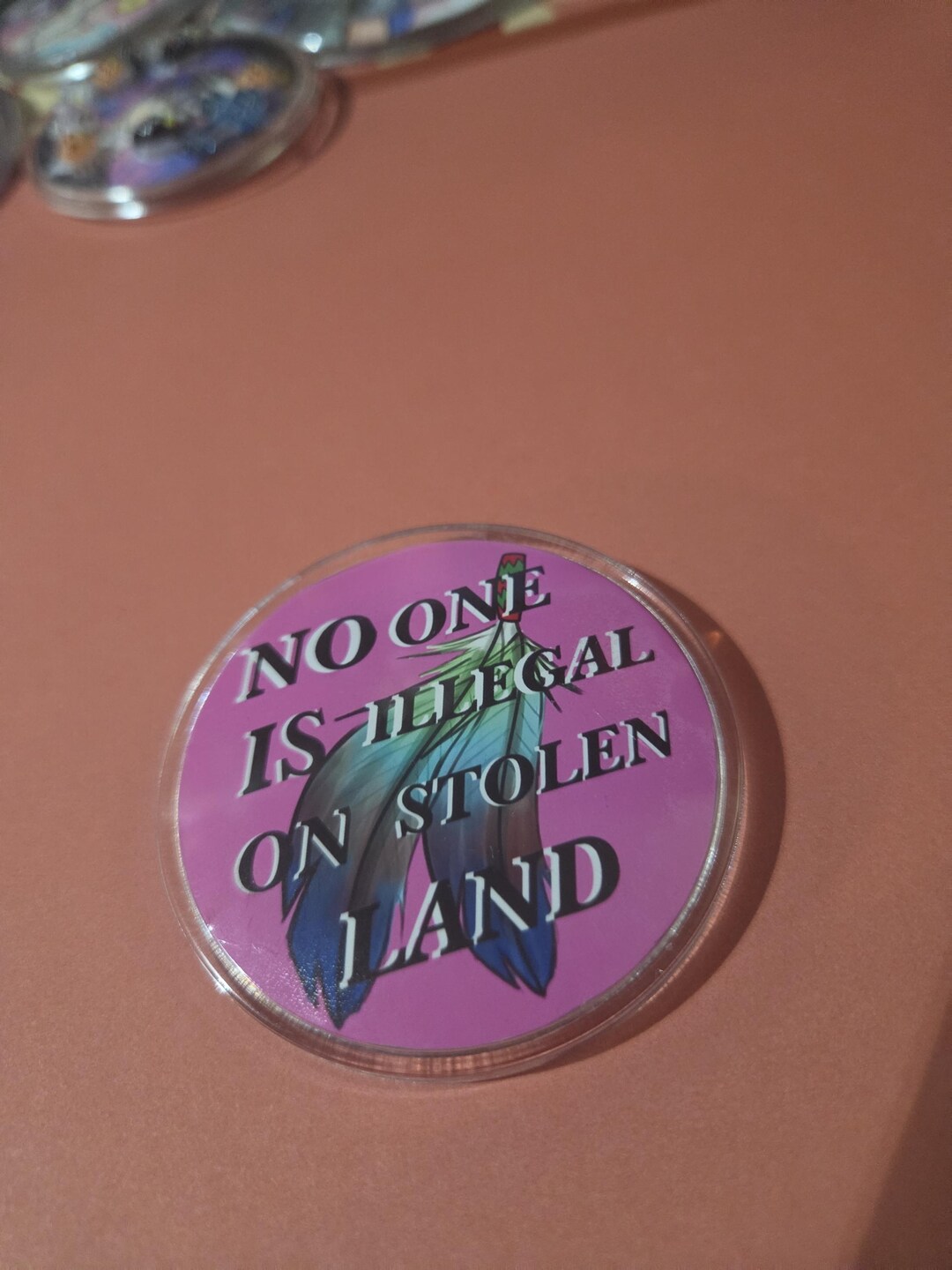 Indigenous Native American Button "no One is Illegal on Stolen Land ...