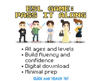 ESL Speaking Game PDF – Pass It Along Classroom Activity