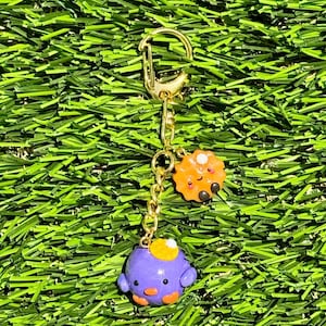Handmade Waffle Chick Polymer Clay Bag Charm