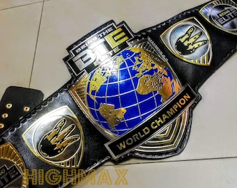 AHO wordt de elite wereldkampioen worstelen riemplaten Zink titelriem echt lederen band