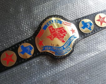 NWA Texas Heavyweight Championship Wrestling Belt – Authentieke metalen titelriem cadeau voor fans van vintage worsteltitels