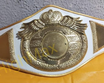 Op maat gemaakte bokskampioenriem - synthetisch leer en vergulde platen - spectaculaire riem worstelen/MMA Replica Award voor elke kampioen.