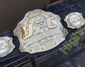 Kampioenstitel UFC Ultimate Fighting RIEM 6 mm dubbele plaat gratis muurhanger beste cadeau voor fans