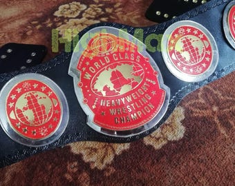 Riem wereldklasse zwaargewicht worstelkampioenschap Messing platen dubbellaags