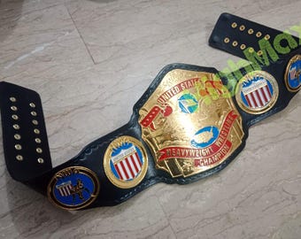 NWA United States World Heavyweight Championship-riem 4 mm echt zinkleren band