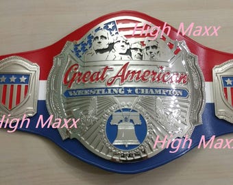 Geweldige Amerikaanse op maat gemaakte kampioenschapstitelriem worstelen volwassen maat