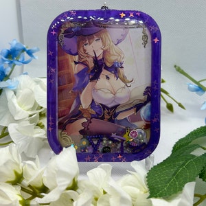 Anime Electro witch full card shaker keychain