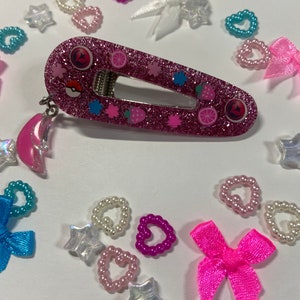 Sylveon inspired hair clip