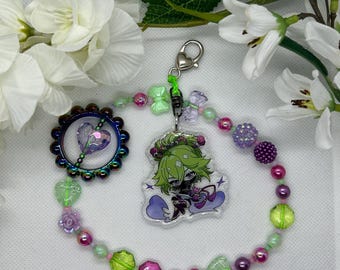 Kuki Shinobu genshin impact wristlet charm