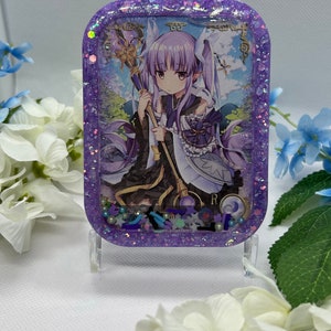 Anime dive princess waifu full card shaker keychain
