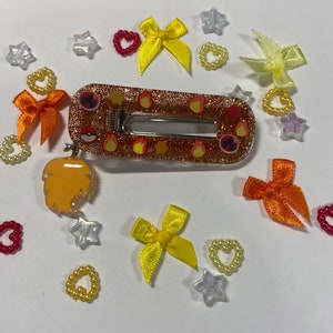 Flareon inspired hair clip