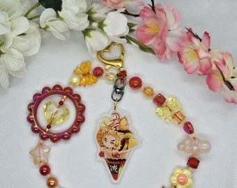 Flame husband wristlet charm