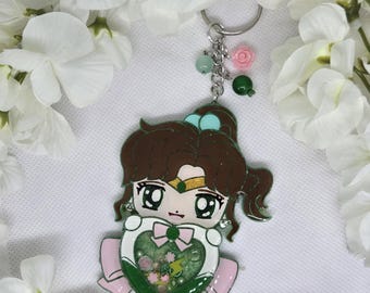 Magical Jupiter heart shaker keychain