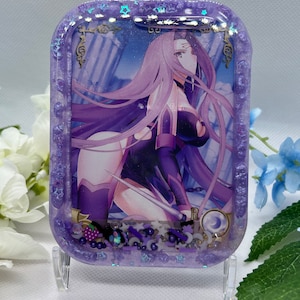 Anime fateful waifu full card shaker keychain