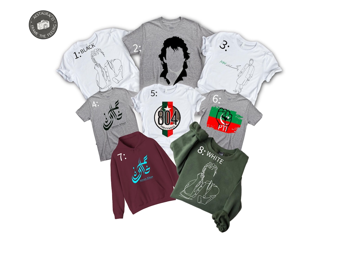 Imran Khan Inspired Shirt, Reflective PTI Design Hoodie, Pakistan ...