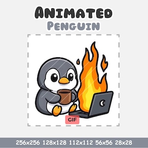 Animated Penguin Twitch Emote: Chibi Streamer Meme (Digital Download)
