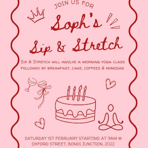 Yoga Party Invitation