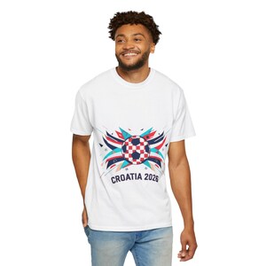 Camiseta com o escudo da seleção croata de futebol para 2026 | Camiseta com o emblema do futebol croata imagem 8