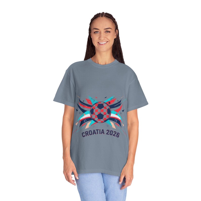 Camiseta com o escudo da seleção croata de futebol para 2026 | Camiseta com o emblema do futebol croata imagem 4