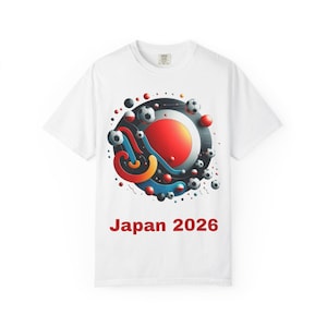 Japan 2026 Garment-Dyed T-Shirt, Casual Tee, Travel Shirt, Graphic Tee, Unisex Apparel, Summer Fashion