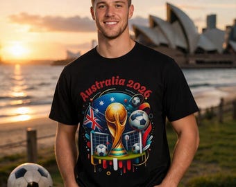 Camiseta unisex teñida en prenda para la Copa Mundial de Fútbol Australia 2026
