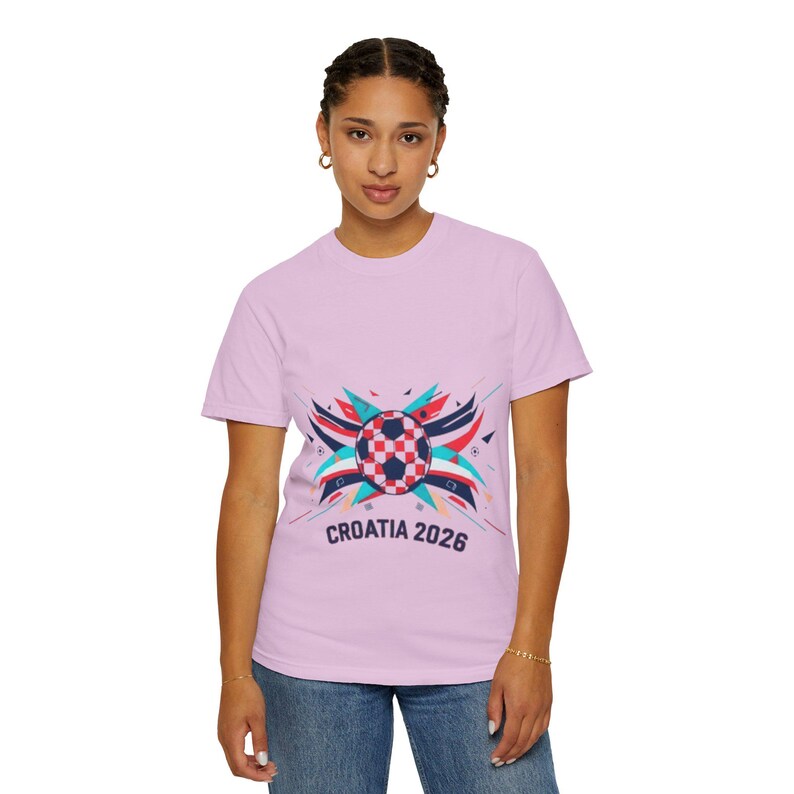 Camiseta com o escudo da seleção croata de futebol para 2026 | Camiseta com o emblema do futebol croata imagem 5