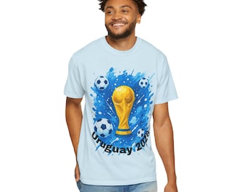 ウルグアイ 2026年ワールドカップ サッカーTシャツ、ユニセックスシャツ、スポーツアパレル、サッカーファンへのギフト