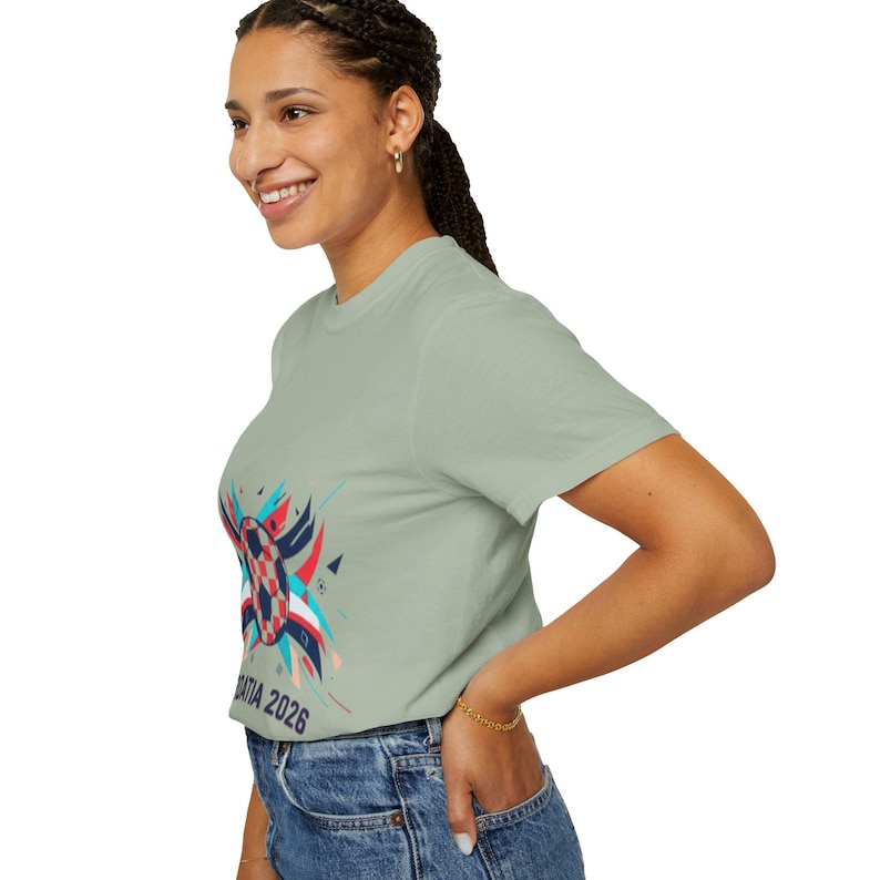 Camiseta com o escudo da seleção croata de futebol para 2026 | Camiseta com o emblema do futebol croata imagem 6