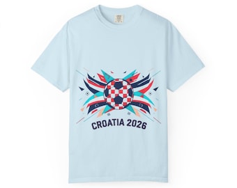 Croatia 2026 Soccer Crest T-shirt | Croatian Football Badge Tee