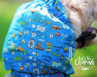 Go Camping Snood for long ear dog | Anti-slip ear protector for cavalier, cocker spaniel, doodle, basset | Adventure Outdoor Dog snood