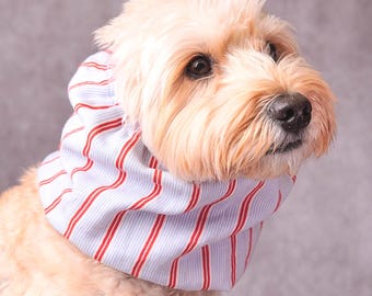 Summer Dog Snood, soft and breathable ear cover for cavalier, cocker spaniel, basset, Muslin Cotton, XS~L