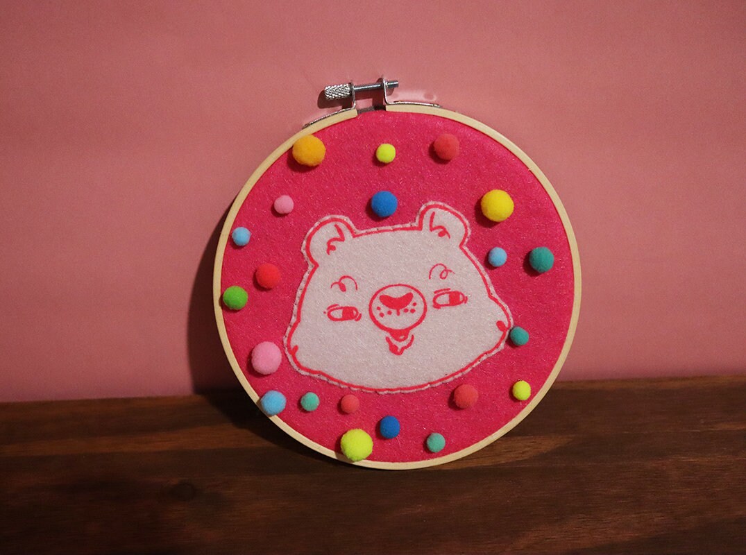6 Bear Embroidery Hoop - Etsy