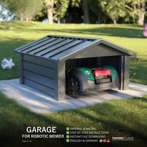 Roboter Rasenmäher Garagenpläne | DIY Bauanleitungen