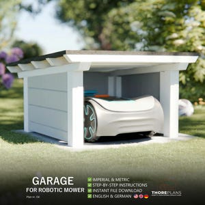 Robot Lawn Mower Garage Plans - Building Instructions DIY
