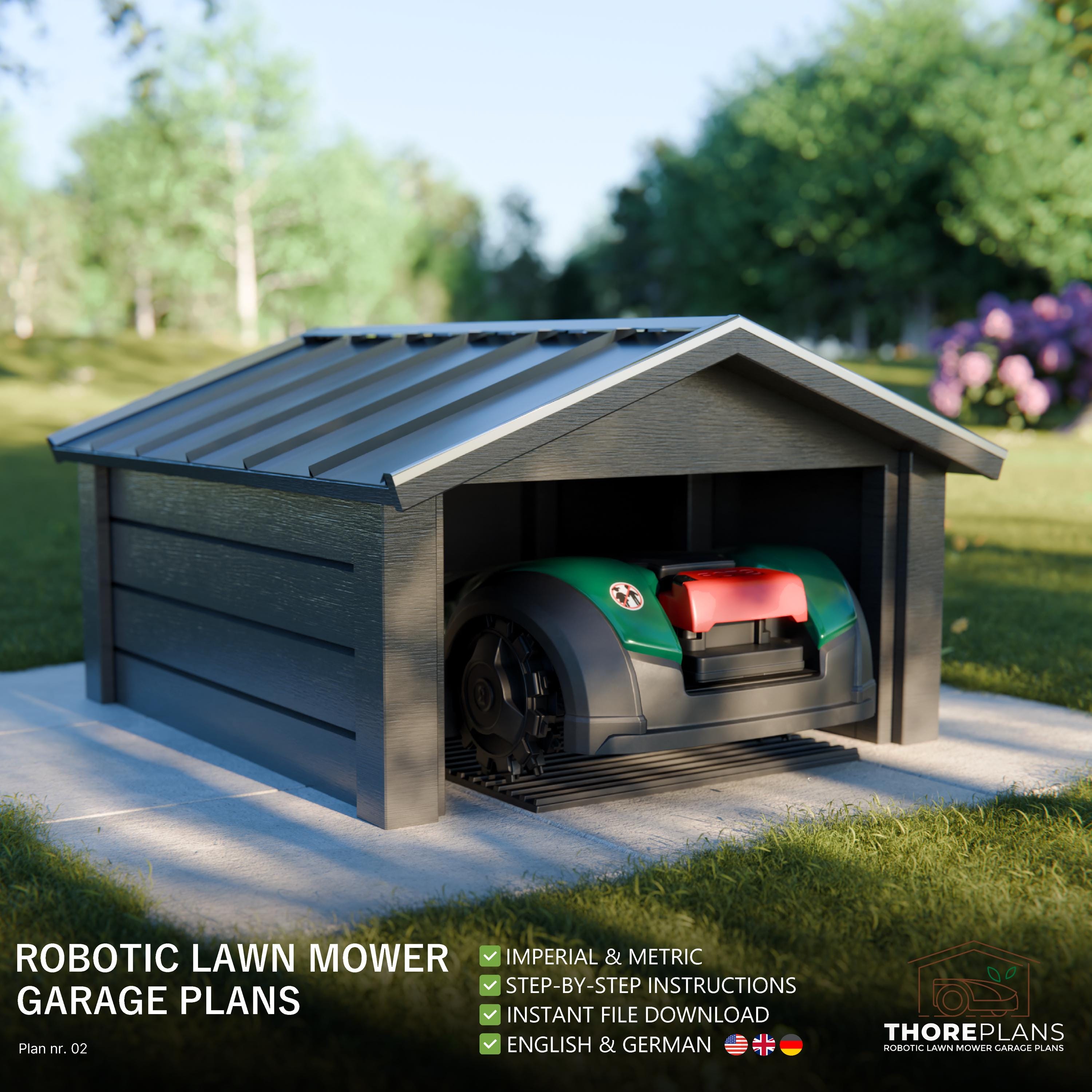 Robotic Lawn Mower Garage Plans UK
