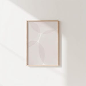 Beige Pastel Abstract Wall Art, Printable Minimalist Poster, Soft Neutral Color Decor, Digital Geometric Shape, Scandinavian Boho Style