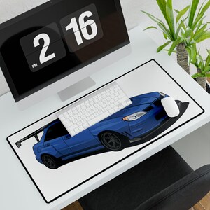 Jdm Wrx Sti Sports Car Desk Mat, Gamer Workspace Mat, Auto Enthusiast Desk Pad, Personalized Office Accessories, Unique Car Lover Gift