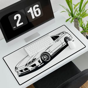 Jdm Nissan S15 Silvia Car-Themed Desk Mat for Auto Enthusiasts, Desk Accessories, Office Decor, Gamer Mat, Gift for Him