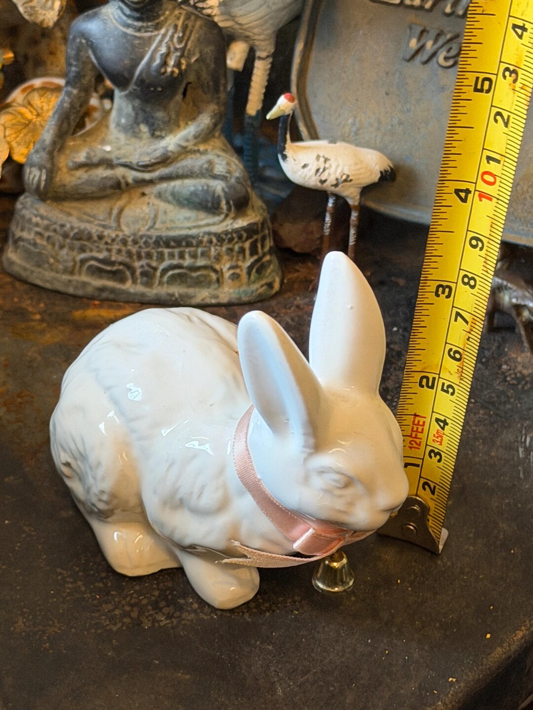 Porcelain Rabbit Book Vintage Ceramic Bunny Rabbit Figurine - Etsy