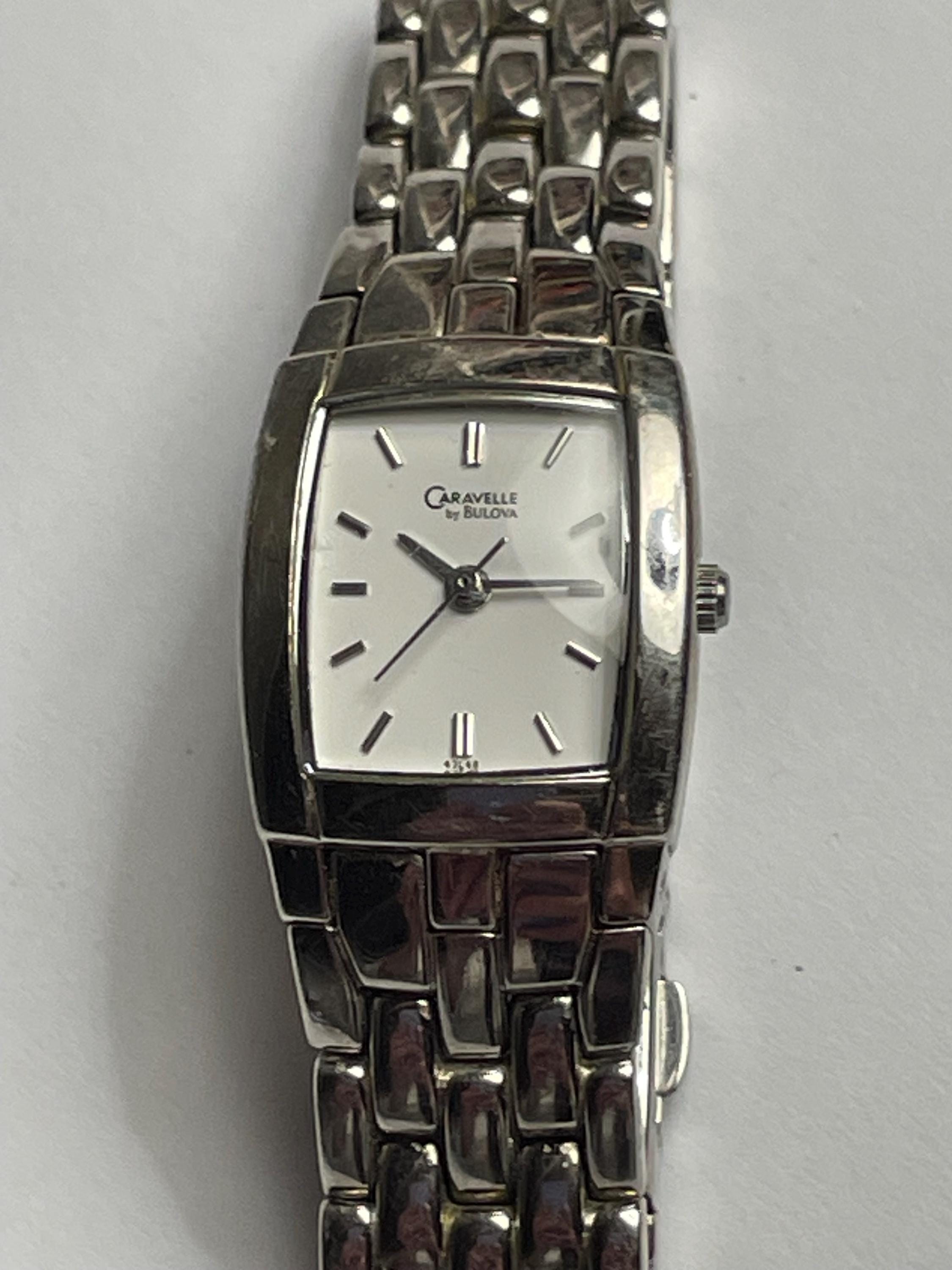 Caravelle by Bulova 1974 Silver Women\'s Watch with Intricate Design $_57.JPG?set_id=8800005007 main image 3