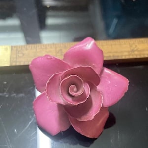 Vintage Capodimonte Porcelain Rose Chandelier Lamp Prism Part
