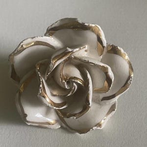 Antique Compodimonte Porcelain Rose Chandelier Prism