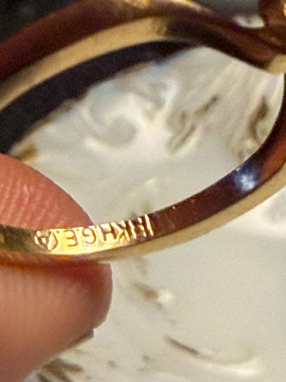 Vintage 18 k HEGP ruby ring - image 6