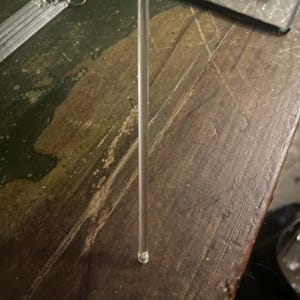 Vintage, Rare Clear Crystal Chandelier Pencil/Tube Prism