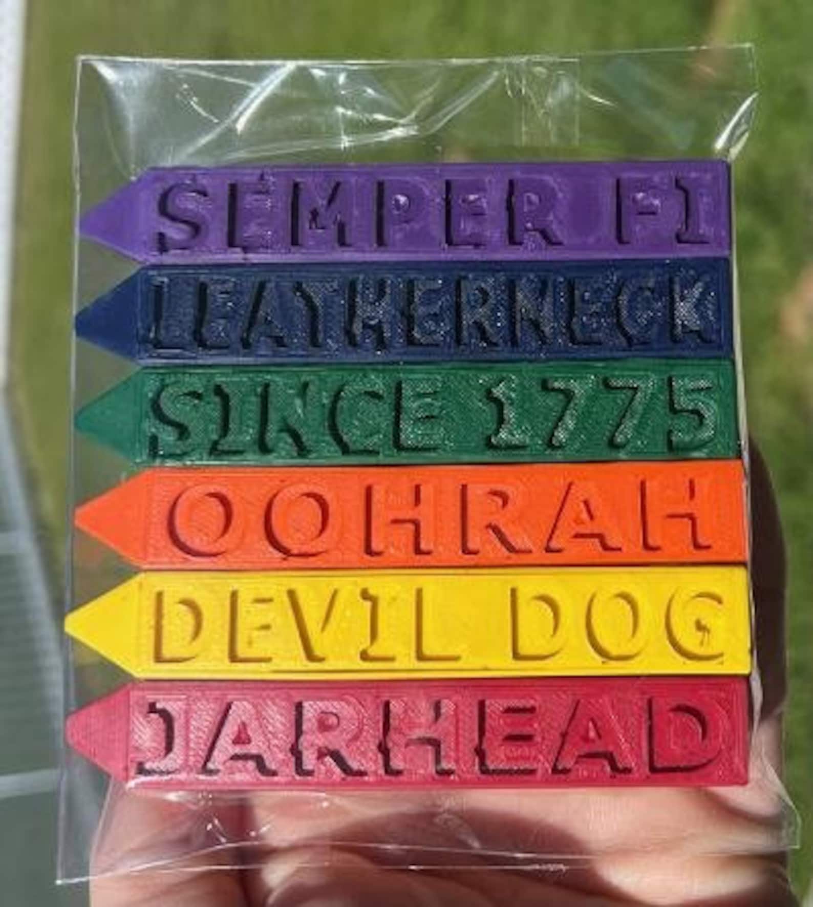 USMC Marine Corps Crayons 10 Different Crayons to Choose From Etsy