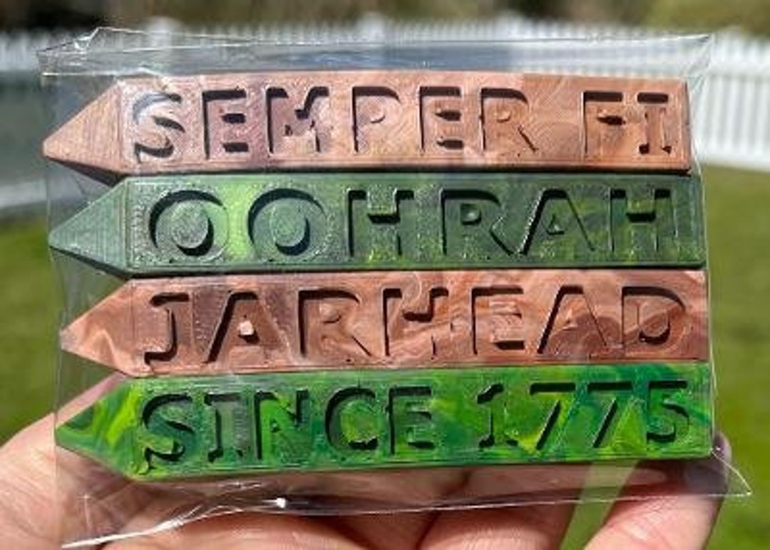 USMC Marine Corps Crayons, 10 Different Crayons to Choose From Etsy
